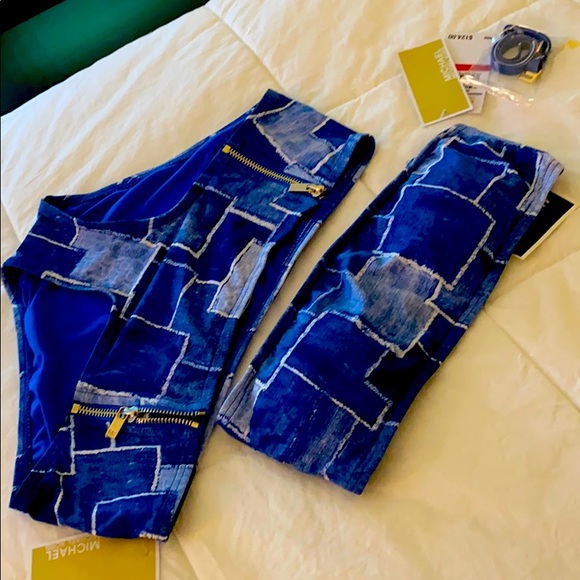 Cute blue MICHAEL KORS 2 piece swim Bikini - Picture 3 of 4